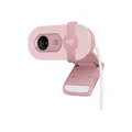 Logitech Brio 100 Webcam rosa mit Privacy Cover Mikrofon Full HD 1080p