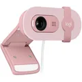 Logitech Brio 100 Webcam Full HD für Meetings und Streaming 1080p 42mm - Rosa