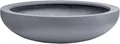 VIVANNO Pflanzschale Fiberglas PLANA Schale - Betongrau Beton-Design (1 St), 34x9 cm