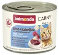 Carny® Adult Rind + Kabeljau mit Petersilienwurzeln, 200 g (6er Pack)