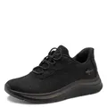 Tamaris Comfort Damen Step IN Sneaker flach zum Schlupfen Leicht, Schwarz (Black), 39 EU