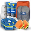 ATG® Scheinwerfer Aufbereitung Set - Universal Auto Scheinwerfer Polierset für Matte & Blinde Scheinwerfer - Schnelle & einfache Scheinwerfer Aufbereitung - Doppeltes Scheinwerfer Reparatur Set
