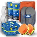 Scheinwerfer Aufbereitungs-Set - 2er Set - Scheinwerferpolitur für klare Sicht