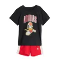 adidas Unisex Baby DISNEY MICKEY MOUSE T-SHIRT SET, black/off white, 3-6 Months