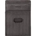 FOSSIL Leder Geldbörse Andrew Card Case Lead Gray grau - Grau