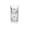 RCR Cristalleria Italiana S.p.a. Linie Tattoo | Wasser- und Cocktailgläser aus Glas, modern, Set mit 6 Kristallgläsern, 37 cl