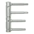 Türband 3-DIM 2-tlg. Bolzen 65 bzw.55mm,Tragkraft 120 kg,ø 20 mm,verzinkt silber