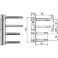 Tüband 3DIM Gr.20, Bandhöhe 112mm, mit 2 drehbaren Bolz: im Untertteil, verz.