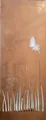 1 Sichtschutz Element Gräser Wand Edelrost Metall 158x60 cm Garten Lasercut Rost