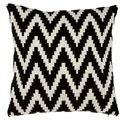 Casa Padrino Luxus Kissen 2er Set 50 x H. 50 cm Schwarz / Beige - Wohnzimmer Accessoires