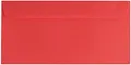 100 farbige Briefumschläge / Din lang / Farbe: rot