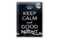 Blechschild Spruch 30x40 cm Keep Calm and good night Metall Deko Schild