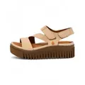 Art für Damen. 1157331GA003_0MU Leder-Sandalen 1573 Brighton beige (41), 3 bis 5 cm, Klettverschluss, Lässig