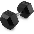 Gummierte HEX-Gusseisenhantel 30 kg - UpForm