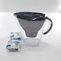 -- Wasseraufbereiter Kanne Marella Graphit 2,4L Inkl. 3X -- Pro All In 1 Water Filtration - Grau