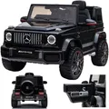 Mercedes-Benz G 63 G63 AMG V8 Biturbo Kinderauto Kinderfahrzeug Kinder Elektroauto 12V / 2x Motoren (Schwarz)
