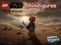 LEGO Star Wars Minifigur Plo Koon (aus Set 75400) mit Lichtschwert – Top Zustand