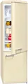 EXQUISIT Kühl-/Gefrierkombination "RKGC250-70-H-160E" beige (magnolienweiß), Rechtsanschlag
