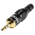 Hicon Klinke 3,5mm Jack stereo vergoldet Klinkenstecker HI-J35S02 HI-J35S