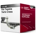 Für Toyota Yaris Cross Typ MXP (G.D.W.) Anhängerkupplung horizontal abnehmbar