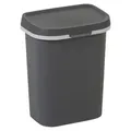 Curver Mistral Abfallbehälter flach 10l anthrazit | 2 Stk - Grau