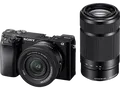SONY Sony Alpha 6100 E-Mount Kit Systemkamera mit Objektiv 16-50 mm, 55-210 7,6 cm Display Touchscreen, WLAN