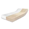 RAVENSBERGER Latexmatratze Ergo-Natura - Härtegrad H3, mittelfest, RG 75, 100 x 200 cm, Höhe 21 cm, 7-Zonen, mit Baumwoll-Doppeltuch Bezug, Dunlop-Verfahren, 100% Naturlatex, Made in Germany