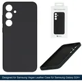 Hochuen Vegan Leather Case für Samsung Galaxy S24+ Schutzhülle GP-FPS926 Black