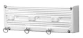 Cuncial — ausziehbares Wandregal 180 cm | Hergestellt aus hochfestem Aluminium | Maße: 180 x 23 x 71 cm | Faltbarer Kleiderständer | Kleiderständer für drinnen und draußen