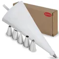 Wenco 555562 Spritzbeutel, Edelstahl, Silber