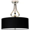 Elstead Lighting Deckenleuchte Falmouth 3xG9 Chrom poliert, schwarz H:42,5cm L:40cm B:40cm IP44 3000K IP44