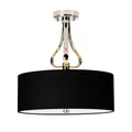 Chrom Schwarz Badezimmerlampe Klassisch Deckenlampe Deckenleuchte 320lm IP44