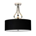 Falmouth Deckenleuchte chrom poliert, Schirm schwarz  Elstead Lighting BATH-FALM