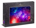 Ulmer Puzzleschmiede - Puzzle „Schwebende Welten“ - Klassisches 1000 Teile Weltall-Puzzle – farbenfrohes Puzzlemotiv aus dem Universum mit fantastischer Planeten- und Sternen-Welt
