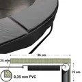 Trampolin randabdeckung Magic jump 425-430 Grün Federabdeckung Randkissen PVC