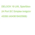 DELOCK 19 LWL Spleißbox 24 Port SC Simplex lindgrün 43356 (4043619433568)