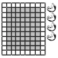 VEVOR Ladungssicherungsnetz 244 x 205 cm, Mehrzweck-Gepäcknetz aus Polyester, Kapazität 500 kg, Transportnetz, Robustes Kofferraumnetz, Verstellbarer Gurt, praktische Abdeckung für LKW-Autos