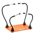 VEVOR Löthilfe Dritte Hand 201x140x3 mm, magnetische Lötstation, 4 flexible Arme, mit Krokodilklemmen und rutschfester Stahlbasis, für elektronische Reparaturen, Basteln, Hobby, Heimwerken