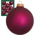 Krebs Glas Lauscha Christbaumkugeln, Rot, Glas, 7x7x7 cm, Dekoration, Weihnachtsdekoration, Weihnachtsbaumschmuck, Weihnachtskugeln