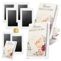 EULENTALER ® Das Baby Abdruckset I 2+1 Sparset I 0-6 Monate I Von Pädagogen empfohlen I Für Handabdruck, Fußabdruck & Pfotenabdruck I inkl. 6 Stempelkissen & 12 Abdruckkarten für schöne Erinnerungen