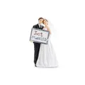 PartyDeco Figur Brautpaar Just Married | 14,5 cm