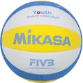 Mikasa Volleyball SBV Youth Beachvolleyball Trainingsball Kinder Gr 5 weiß blau