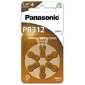 Hörgerät-Batterie Panasonic 312, PR-312, 6 Stück