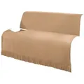 Erwin Müller Sesselschoner Sessel- und Sofaschoner "Catania", Baumwollmischung Uni beige|braun 100 cm x 200 cm