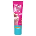 DECOCINO Cake Drip Weiss – schokoladiger Geschmack – direkt gebrauchsfertig – Backdeko für Torten, Kuchen, Muffins, Cupcakes, Cake Melts