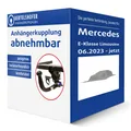 Auto Hak Anhängerkupplung abnehmbar für MERCEDES E-Klasse Limousine Typ W214 AHK