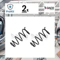 2x ORIGINAL® Daco Germany Fahrwerksfeder Vorne für Nissan ALMERA II Hatchback