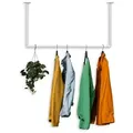 RSR Hangers Kleiderstange Milow Weiß Garderobe Garderobenstange U-Form 50 cm x 50 cm