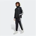 adidas Sportswear Trainingsanzug 3-STREIFEN WOVEN (2-tlg), zweiteiliges Set, aus Polyester, mit durchgehendem Reißverschluss schwarz XXL (60/62)