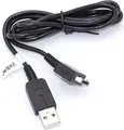 vhbw USB Kabel kompatibel mit Sony Playstation Vita PCH-1006 Spielekonsole - 2in1 Datenkabel / Ladekabel 1,2m Lang